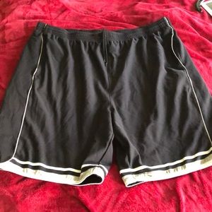 Black basketball shorts